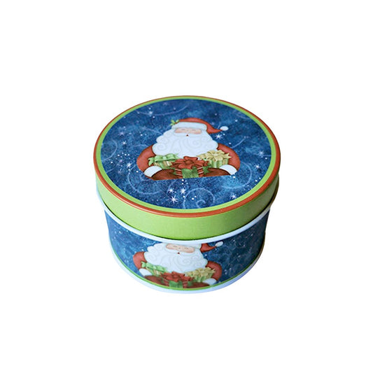 Tin Cup with lid - Small Father Christmas Blue - Pacifrica -